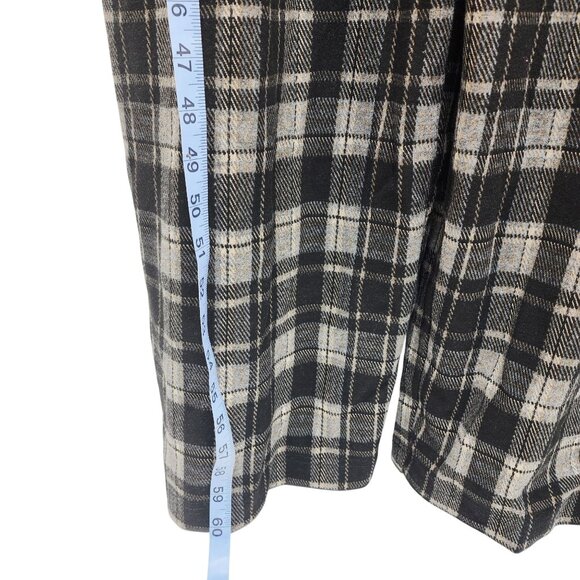 Plaid Overall Dress Womens Size 2XL Black & White - Picture 4 of 7